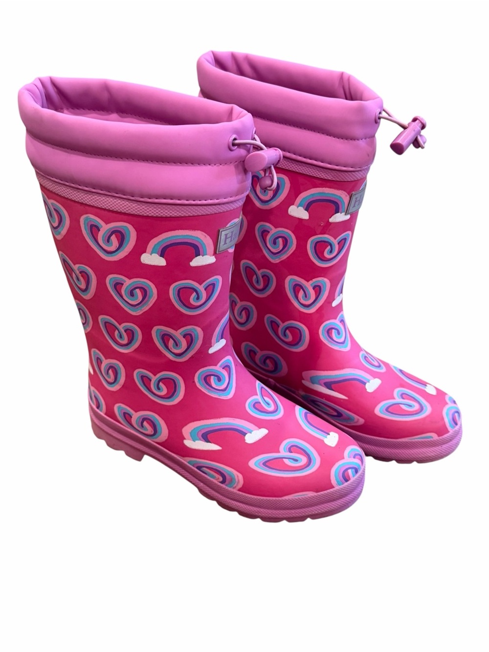 Hatley, Pair of Girl’s Sherpa Lined Rainboots, Size 2